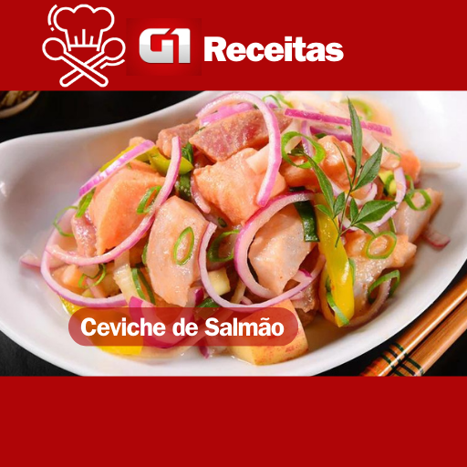 Ceviche de Salmão Uma Refrescante Explosão de Sabores