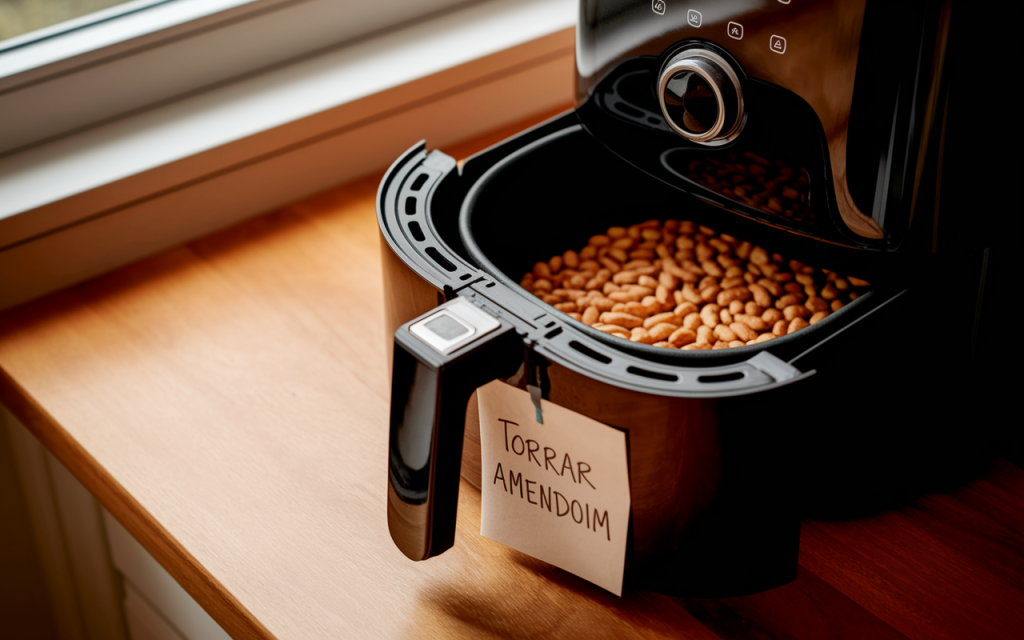 como torrar amendoim na air fryer