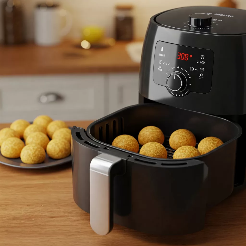 Beijinho na Air fryer - receita passo a passo