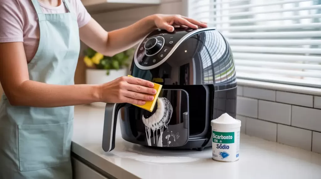 Como limpar Airfryer por dentro com Bicarbonato