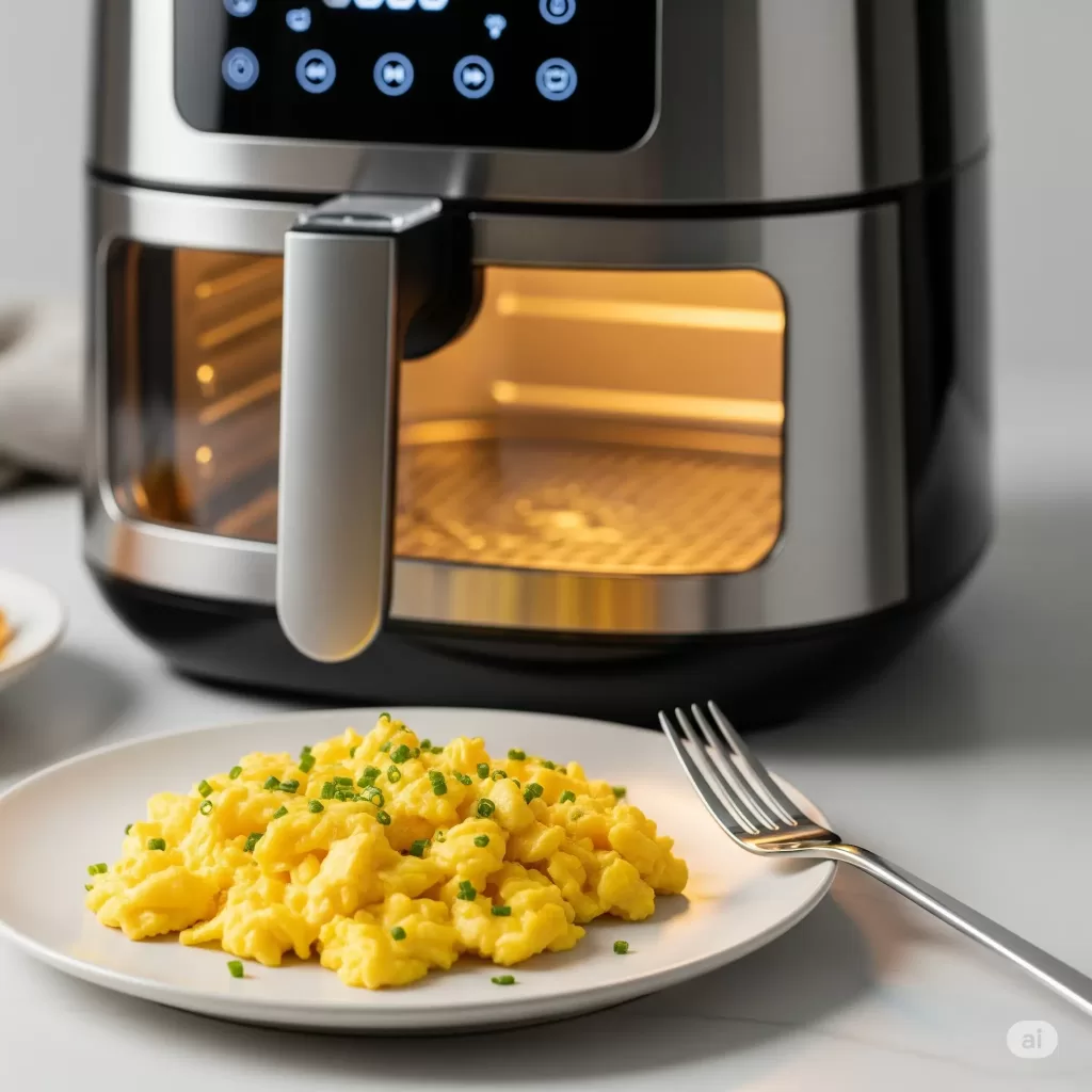 ovo mexido na air fryer