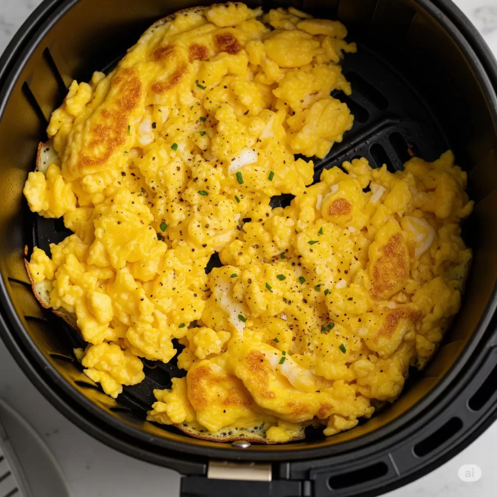 ovo mexido na airfryer