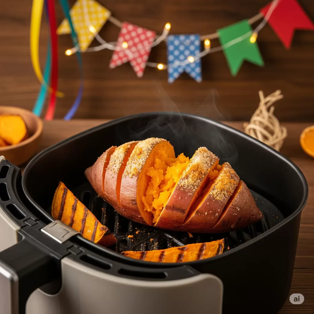 Batata Doce na Air fryer