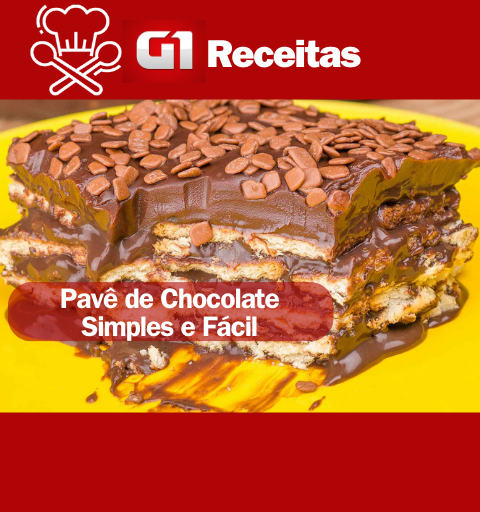 Pavê de Chocolate Simples e Fácil