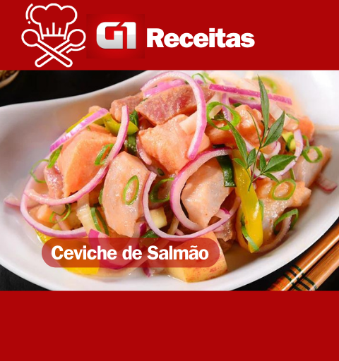 Ceviche de Salmão Uma Refrescante Explosão de Sabores