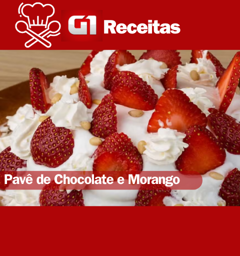 Pavê de Chocolate e Morango