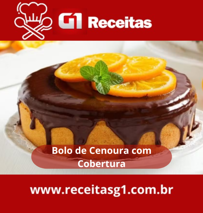 Bolo de Cenoura com Cobertura